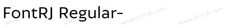 FontRJ Regular字体转换 FontRJ Regular字体转换